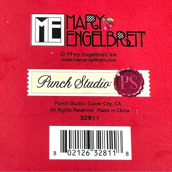 Vintage Mary Engelbreit Christmas Nesting Boxes Set of 3 Paperboard Whimsical - Picture 9 of 15